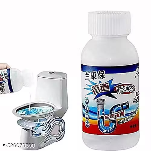 Powerful Sink & Drain Blockage Cleaner Powder Cleaning Tool,Drain Cleaner & Clog, Automatic Toilet Blockage Cleaner, Unclogs Pipe Dredging Agent Sink,for Kitchen Toilet (pack of 1)