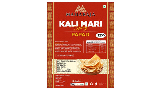 spicy kali mari papad