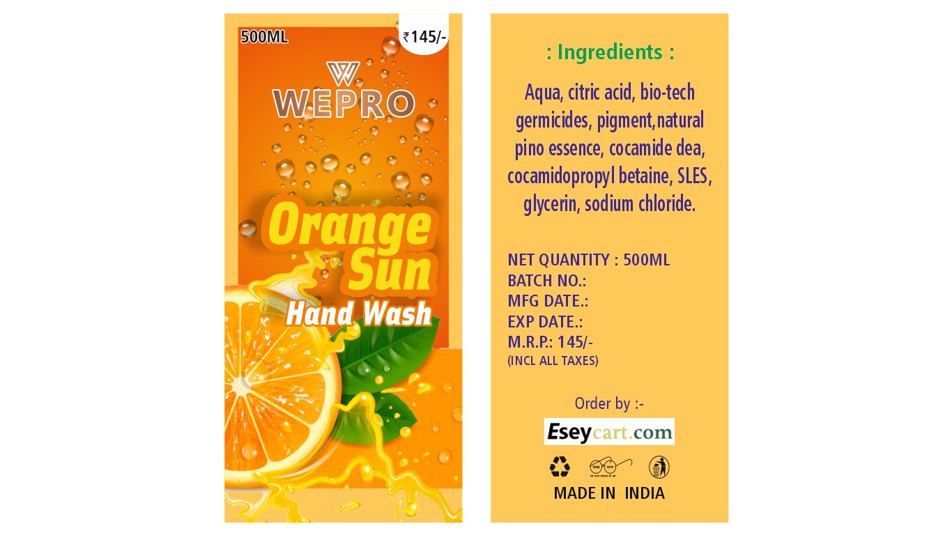 orange sun hand wash