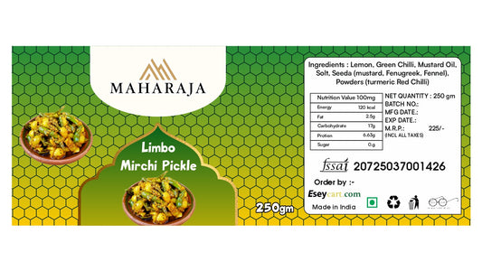 Limbo Mirchi  pickle