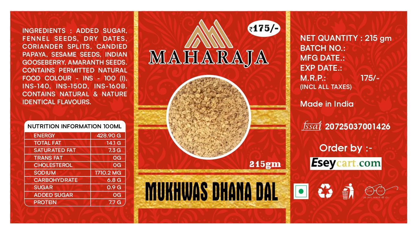 Mukhwas dhana dal