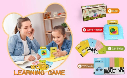 Word learning game toy