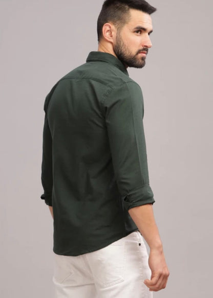Men's olive shirt