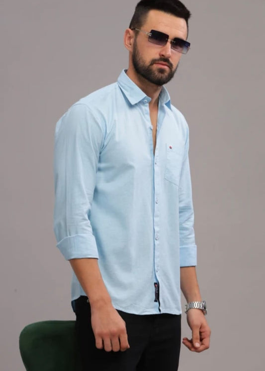 Men's sky blue shirt