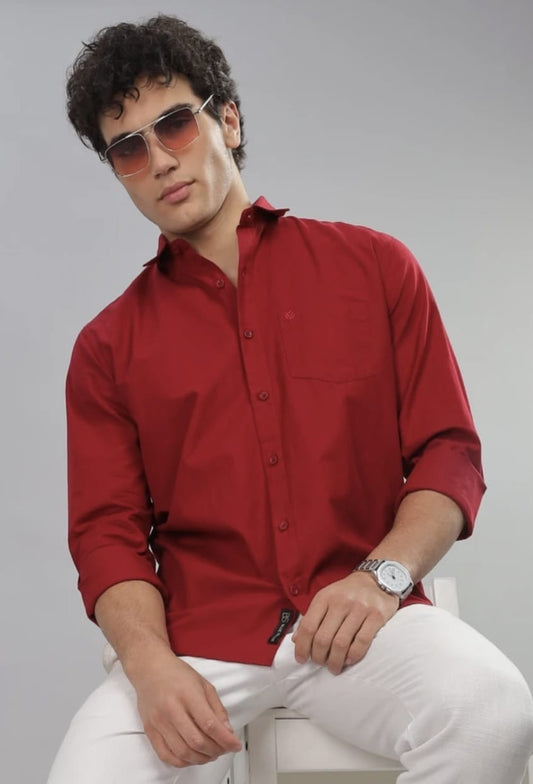 Men's red shirt