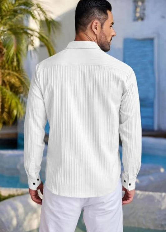 Men's White stylish shirt