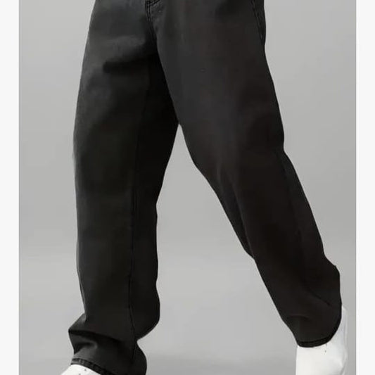 Men's black baggy jeans