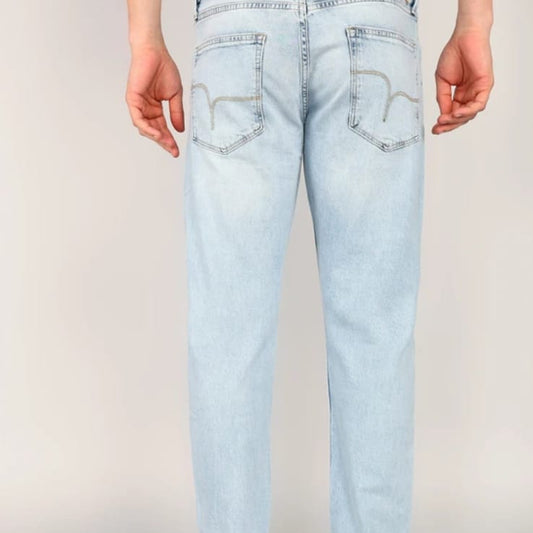 Men's slim rise blue jeans