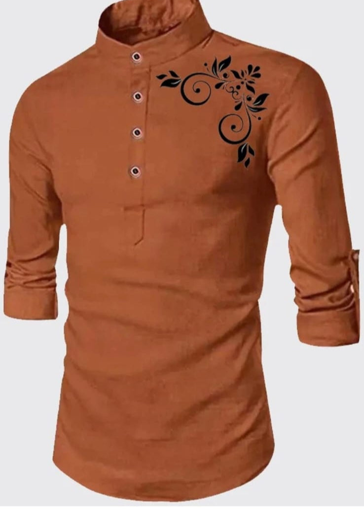 Men's desiner kurta-style shirt