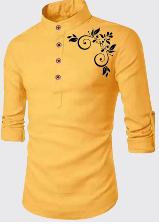 Men's desiner kurta-style shirt