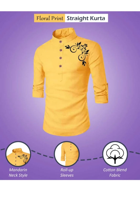 Men's desiner kurta-style shirt
