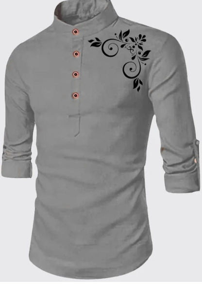 Men's desiner kurta-style shirt