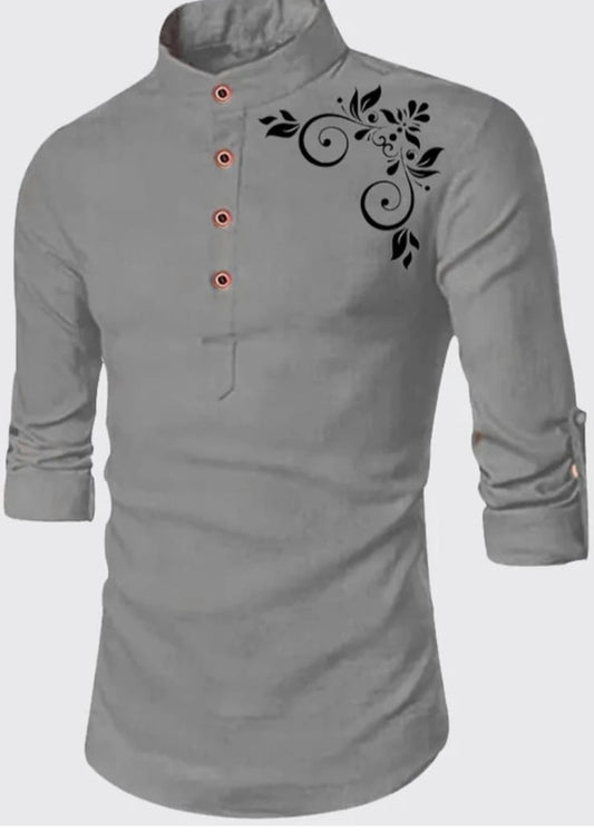 Men's desiner kurta-style shirt