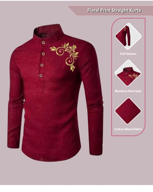 Men's desiner kurta-style shirt