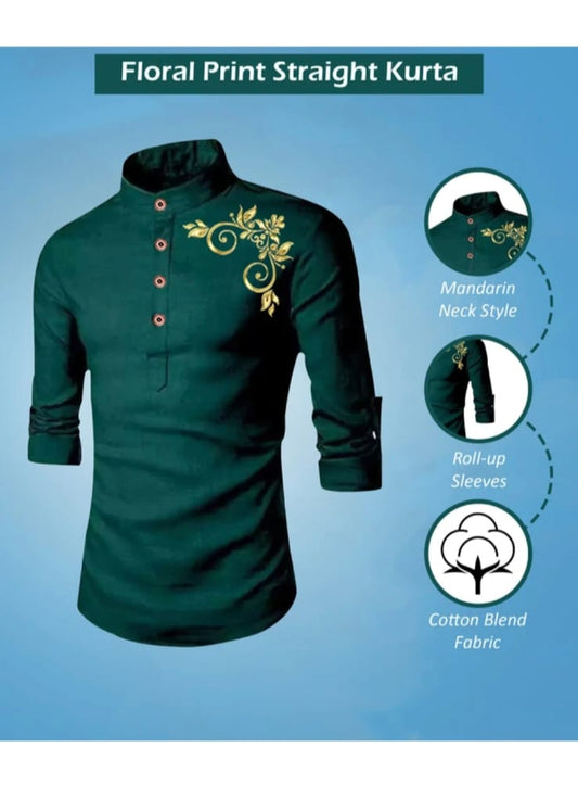 Men's desiner kurta-style shirt