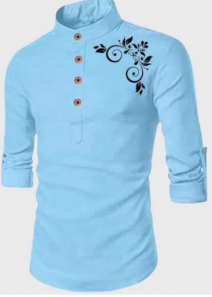 Men's desiner kurta-style shirt