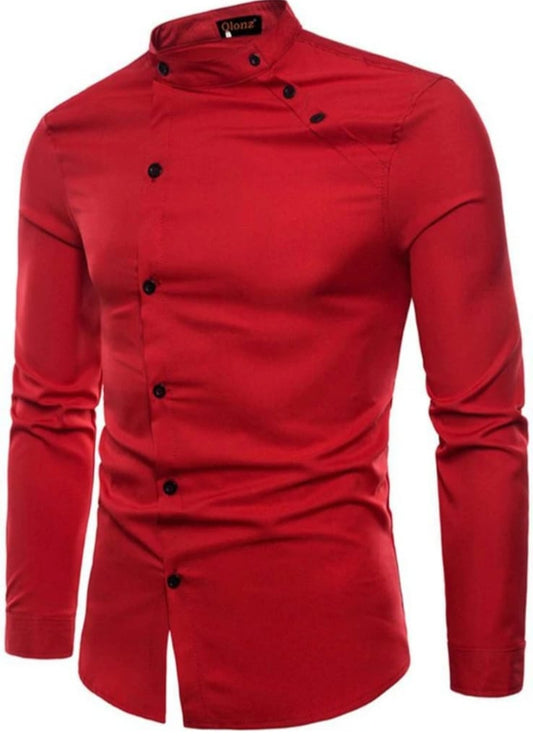 men's designer casual shirt with a modern, fashionable twist.