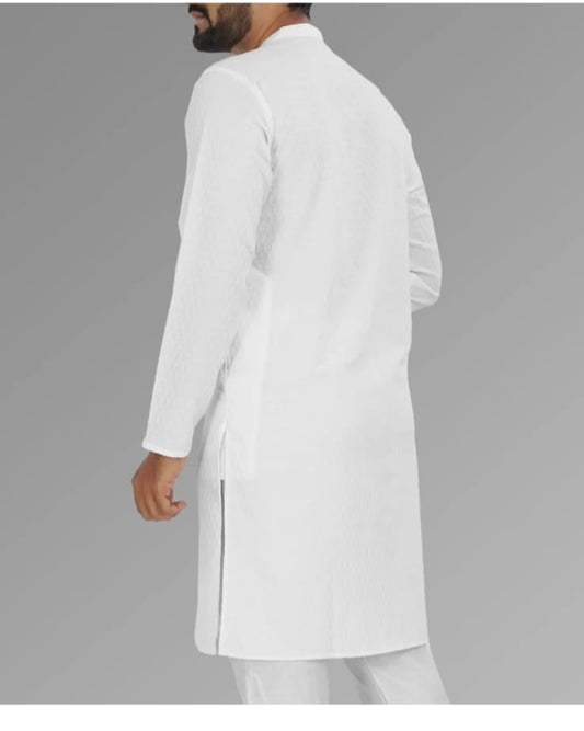 Men's white kurta