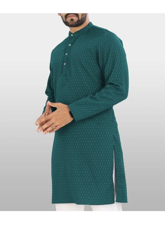 Men's green kurta