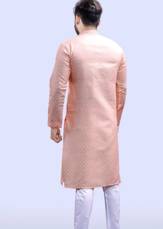 Men's pink kurta