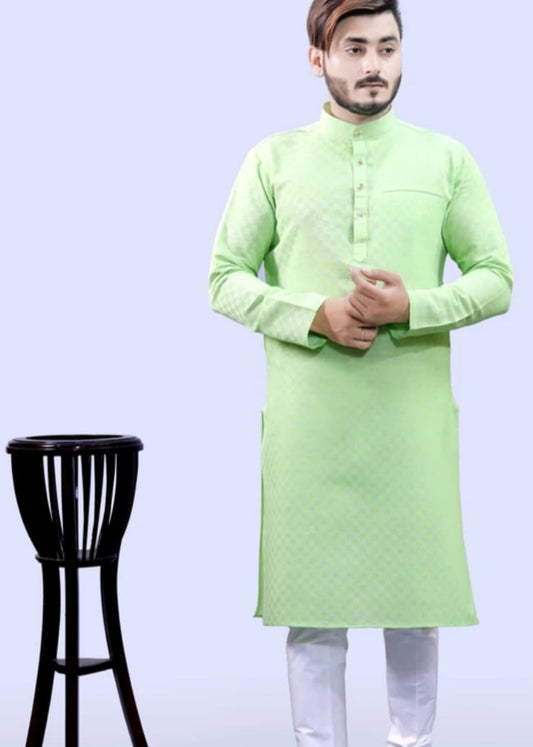 Men's green  kurta