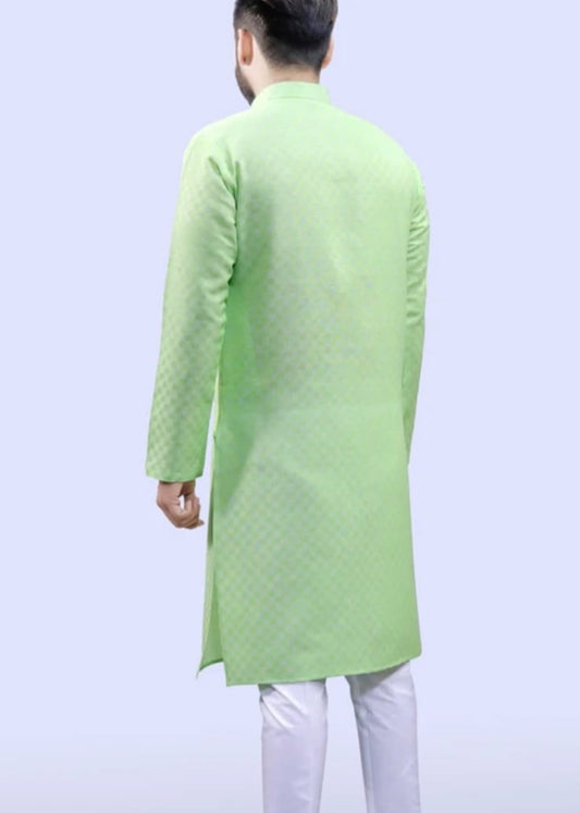Men's green  kurta