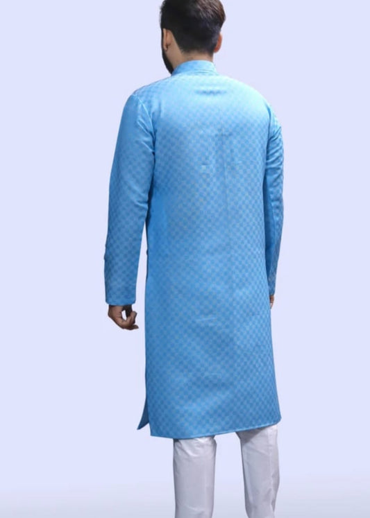 Men's sky blue  kurta