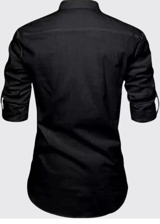 Men's black kurta