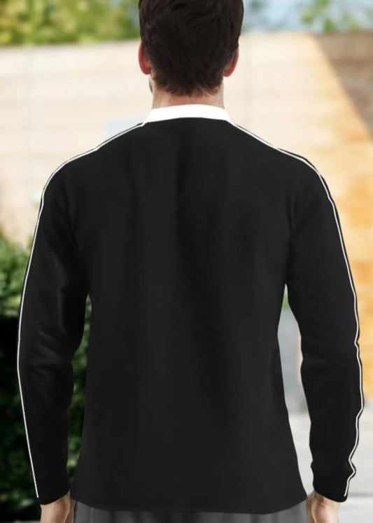 Men's Stream colar ziper style  T-shirts