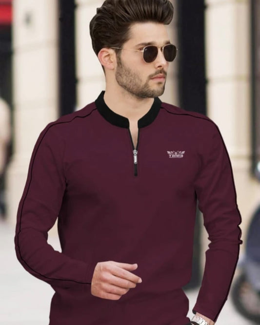 Men's Maroon  Advace gama style  😎  T-shirt