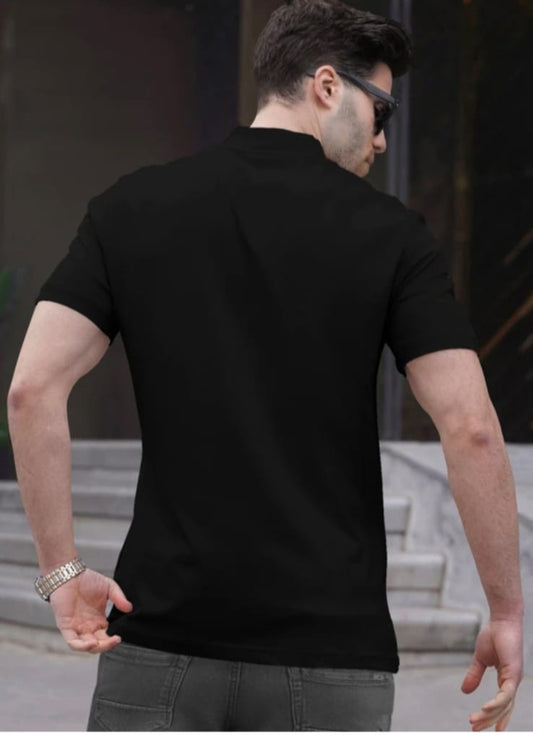 Men's Stream colar ziper style T-shirts