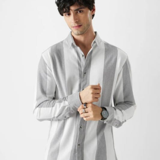 men's  stylish  dual tone shirt
