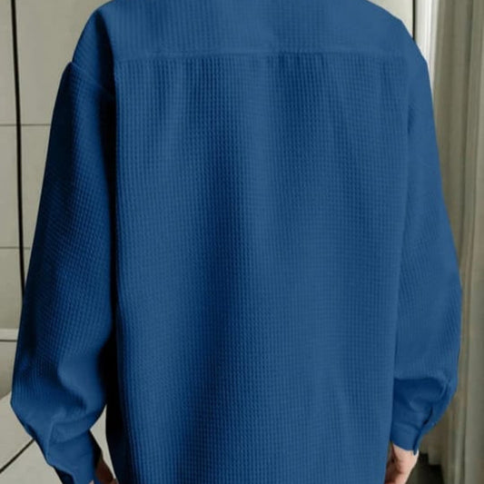 MEN spread collar casual shirt
