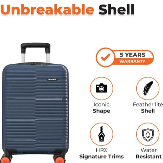NAVY BLUE TRAVEL SUITCASE