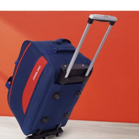 bule red stylish travel bag
