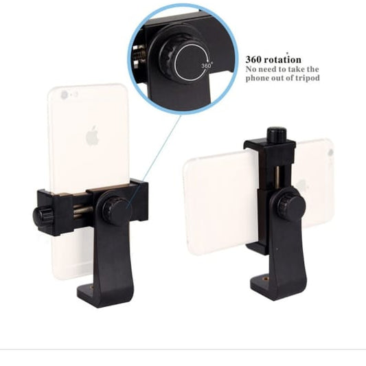 universal adjustable dual clip tripod  holder mount