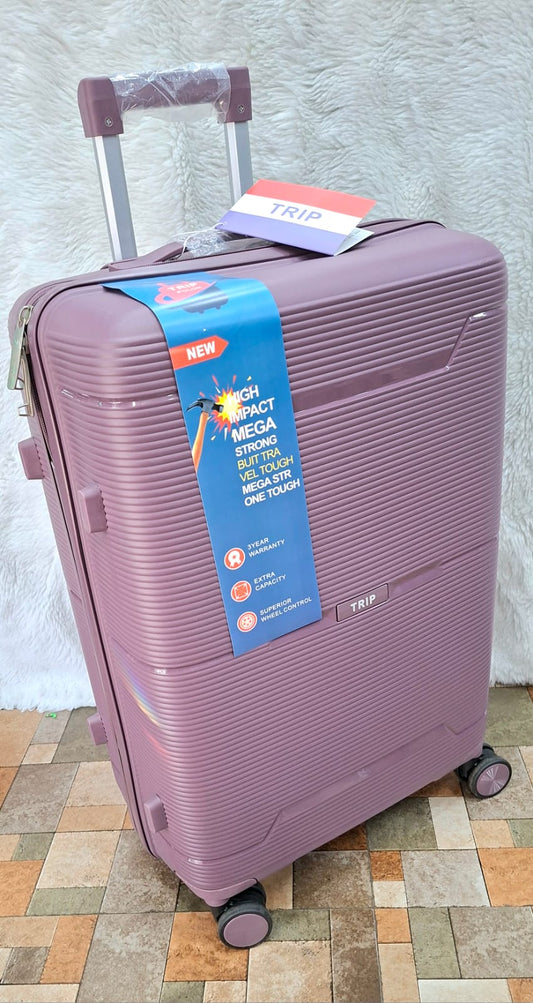 purple traveller bag
