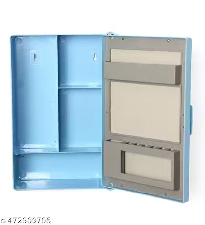 Zahab Elegant look bathroom storage cabinet with bathroom accessories bathroom shelves single door bathroom organiser along with four compartment strong magnetic door with mirror