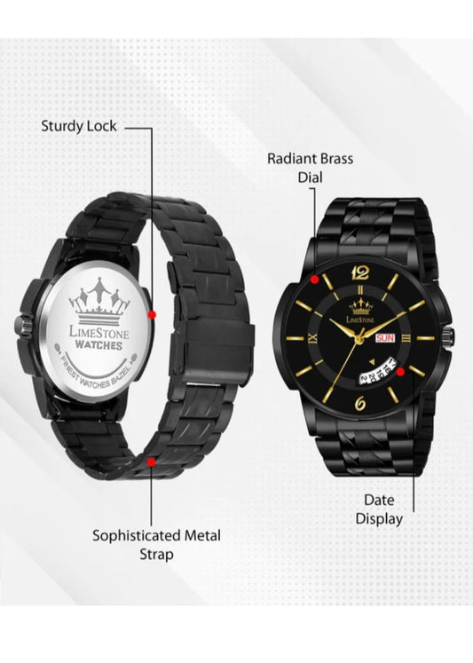 Lime stone black watch