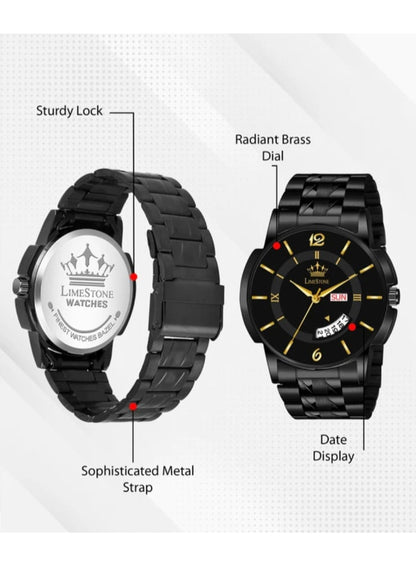 Lime stone black watch
