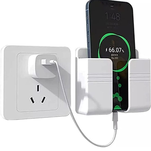 wall mount mobile stand with hole for mobile charging