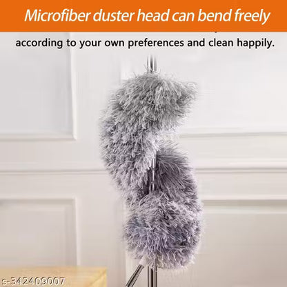 Extendable Feather Duster,Microfiber Duster with Extra Long 100in Stainless Steel Telescopic Dusters with Scratch Resistant Cover,Perfect for Cleaning Cobweb,Ceiling Fan,Cars etc.