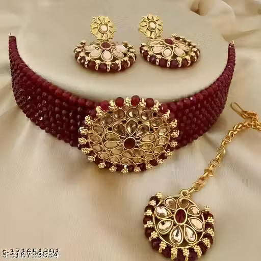 3 month guarated jewellery,choker,necklace,jewellery set,indian wedding jewellery set,Maangalyam/Murukku,south,indian,maharastrian,highquality set for women girls
