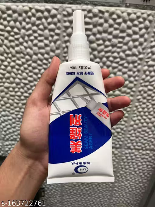 Waterproof Tile Gap/Crack/Grout Filler Water Resistant Silicone Sealant for DIY Home Sink Gaps/Tiles Gaps/Grouts Repair Filler Tube (180 Ml White)