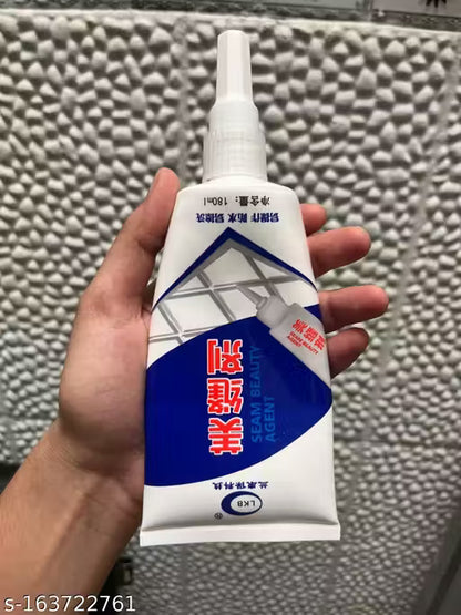 Waterproof Tile Gap/Crack/Grout Filler Water Resistant Silicone Sealant for DIY Home Sink Gaps/Tiles Gaps/Grouts Repair Filler Tube (180 Ml White)