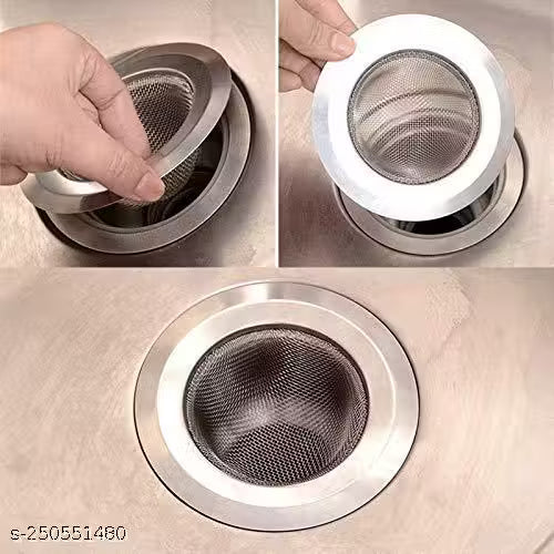 SHIV STAINLESS STEEL SINK JALI SINK DRAINER MESH FOR KITCHEN BASIN 4INCH (PACK OF 1)