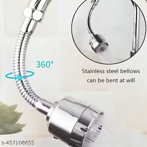 Stainless Steel 360 Degree Flexible tap extender for kitchen sink, tap Shower Sprinkler Metal hose 360 Degree