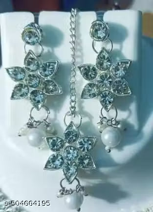 RB- American Diamond Jewellery set