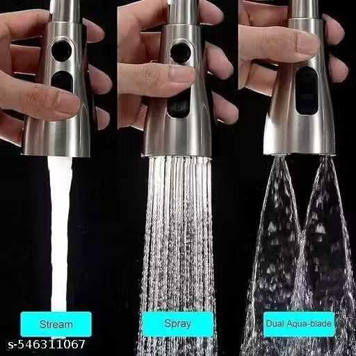 Urban Elegance Kitchen Faucet, 3-Function Pull Down Sink Sprayer Attachment for Faucet, Pull Out Spray Head Head Big Angle Rotatable Anti-Splash Faucet for Kitchen, Rotating Sink Faucet Aerato