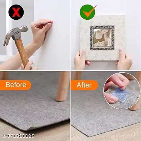 ape Double Sided Traceless Heavy Duty Self Adhesive Universal Powerful Transperant Glue Strong Grip For Home Wall Clothes Ivy Grip Magic Tape Removable Washable Reusable (1INCH x 3M)